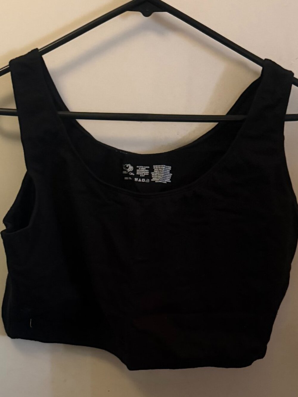 Fruit Of The Loom Black Sports Bra W XL
